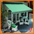 Durable foldable outdoor semi cassette awning/ canopy rain protect outdoor awning